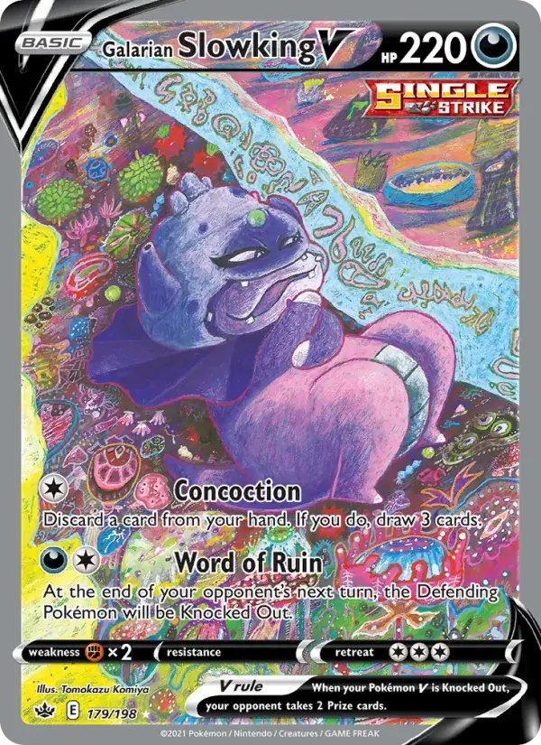 Galarian Slowking V - 179/233 - Chilling Reign