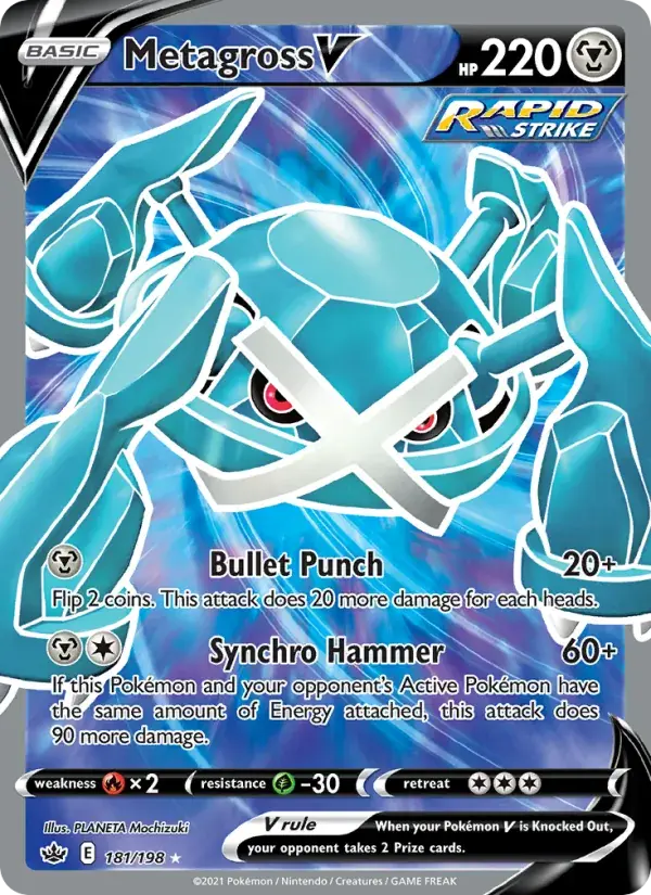 Metagross V - 181/233 - Chilling Reign