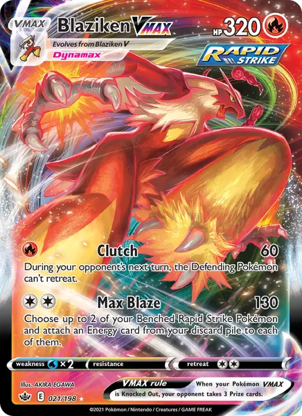 Blaziken VMAX - 21/233 - Chilling Reign