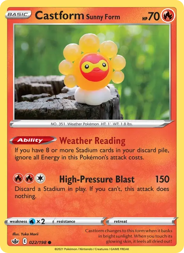Castform Sunny Form - 22/233 - Chilling Reign