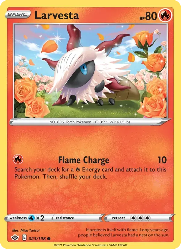 Larvesta - 23/233 - Chilling Reign