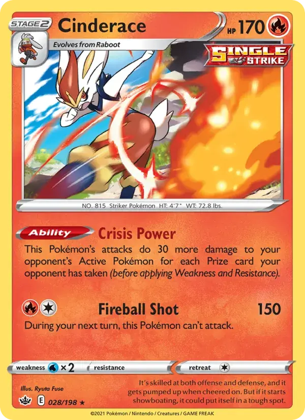 Cinderace - 28/233 - Chilling Reign