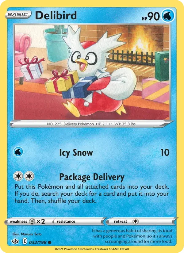 Delibird - 32/233 - Chilling Reign