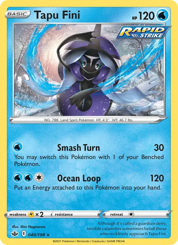Tapu Fini - 40/233 - Chilling Reign