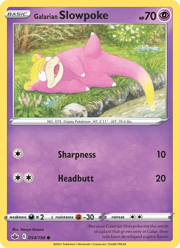 Galarian Slowpoke - 54/233 - Chilling Reign
