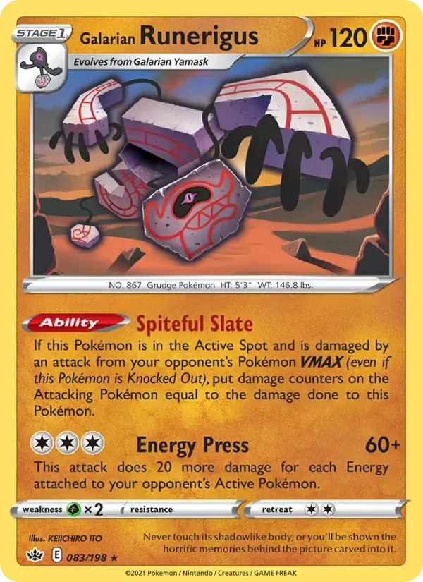 Galarian Runerigus - 83/233 - Chilling Reign