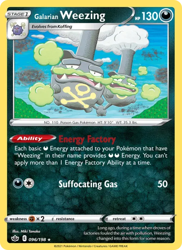 Galarian Weezing - 96/233 - Chilling Reign