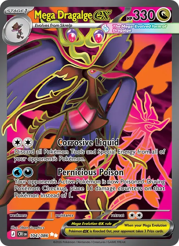 Mega Dragalge ex - 104/122 - Chaos Rising