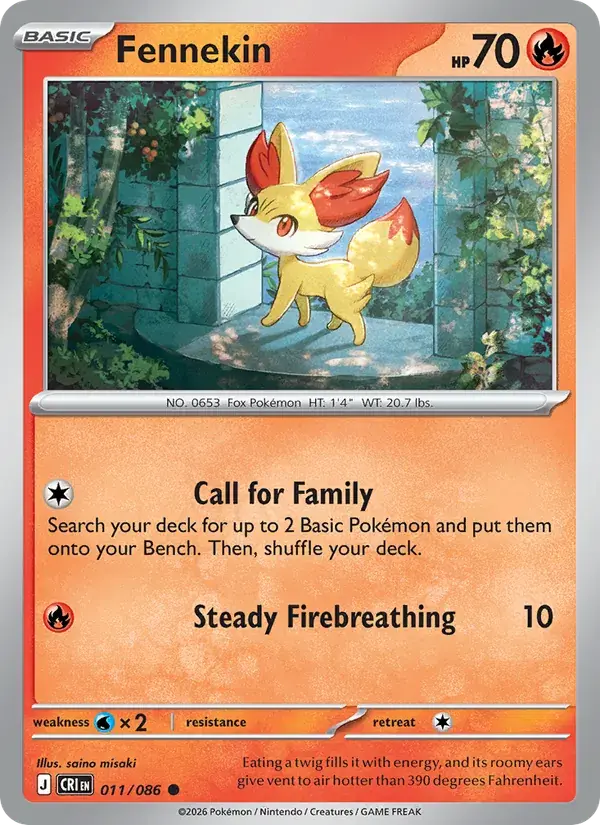 Fennekin - 011/122 - Chaos Rising