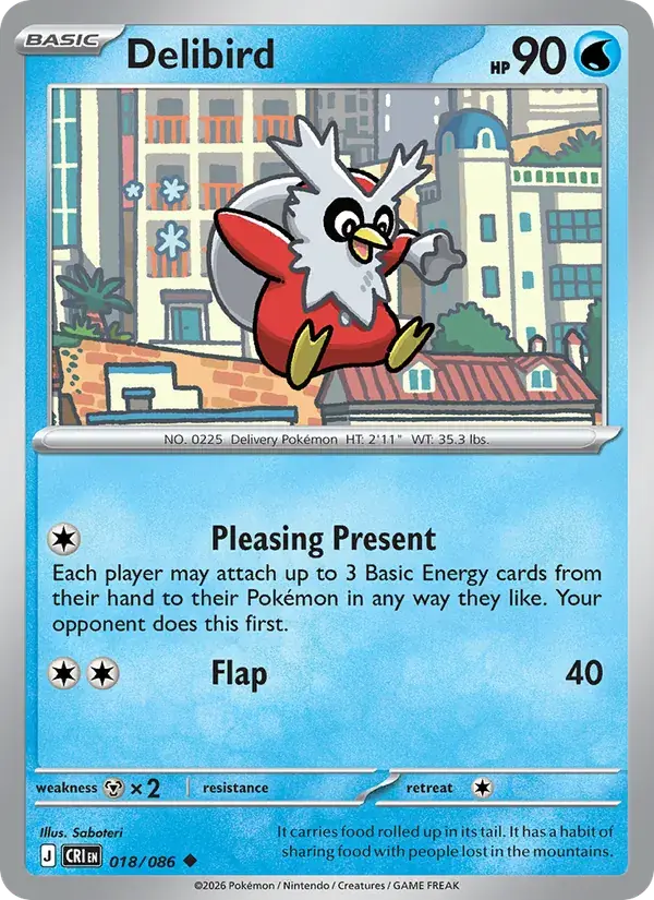 Delibird - 018/122 - Chaos Rising