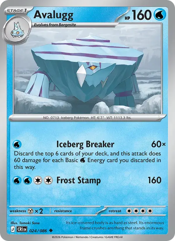 Avalugg - 024/122 - Chaos Rising