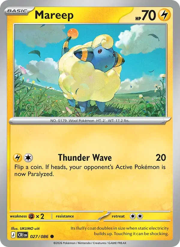 Mareep - 027/122 - Chaos Rising