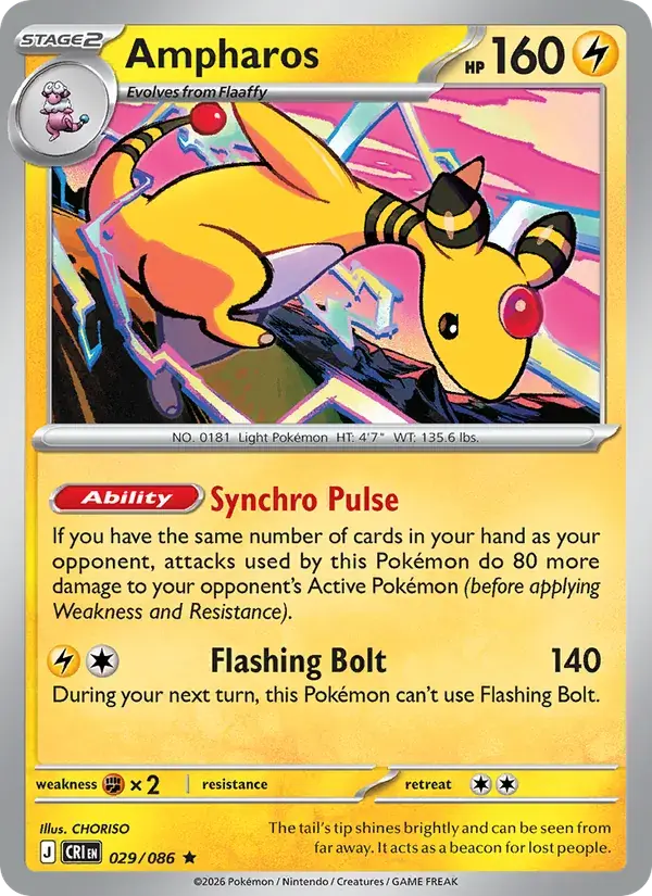 Ampharos - 029/122 - Chaos Rising
