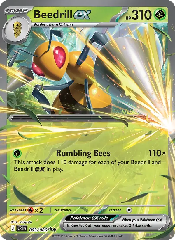 Beedrill ex - 003/122 - Chaos Rising