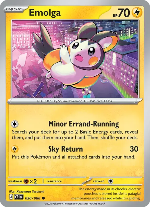 Emolga - 030/122 - Chaos Rising