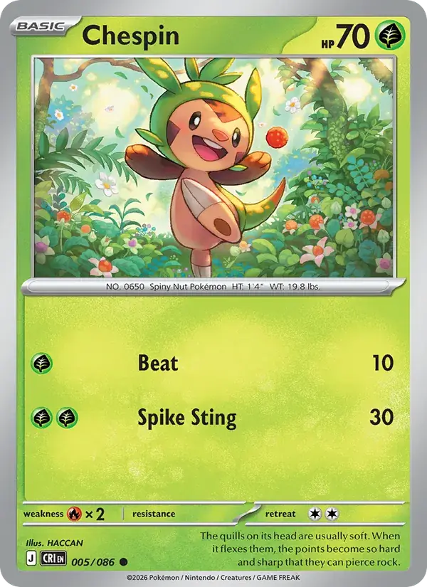 Chespin - 005/122 - Chaos Rising