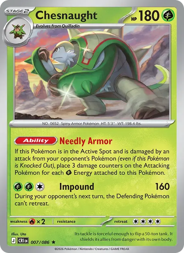 Chesnaught - 007/122 - Chaos Rising