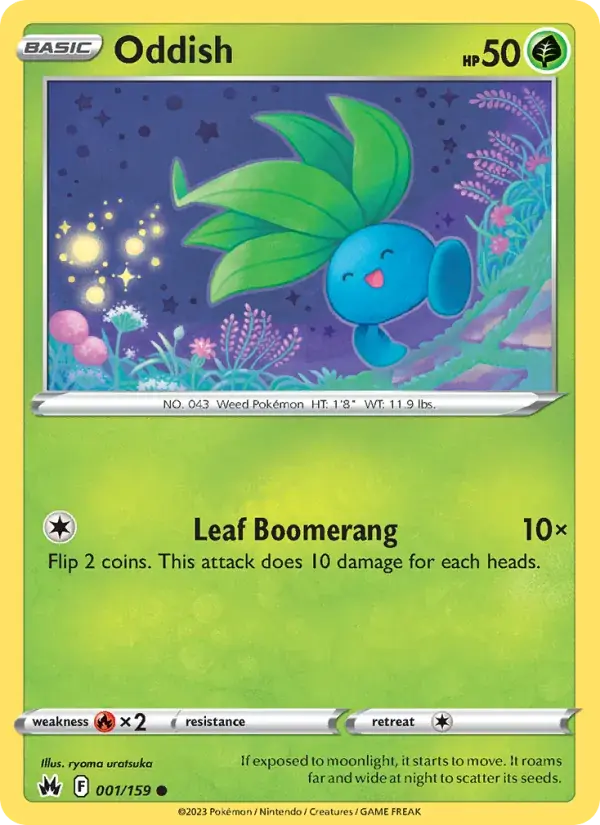 Oddish - 001/160 - Crown Zenith