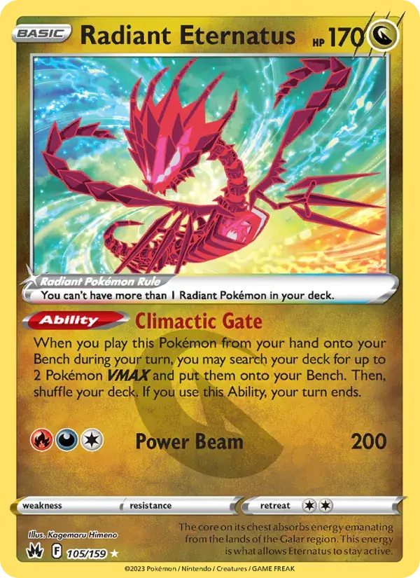Radiant Eternatus - 105/160 - Crown Zenith