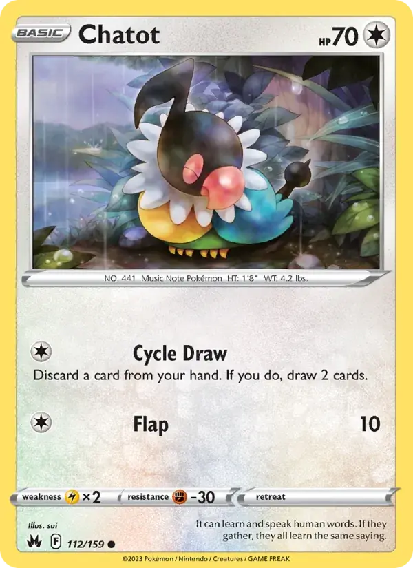 Chatot - 112/160 - Crown Zenith