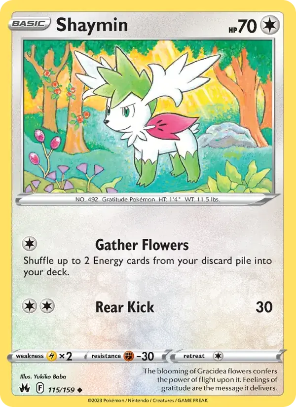 Shaymin - 115/160 - Crown Zenith