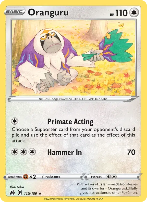 Oranguru - 119/160 - Crown Zenith