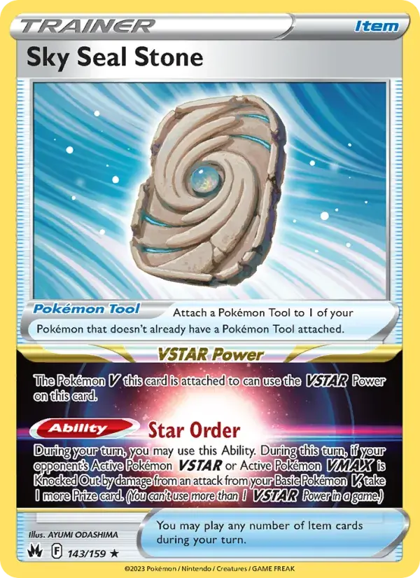 Sky Seal Stone - 143/160 - Crown Zenith