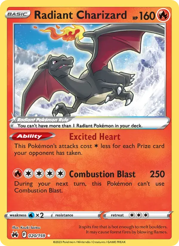 Radiant Charizard - 020/160 - Crown Zenith