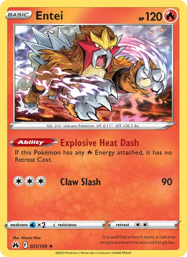 Entei - 021/160 - Crown Zenith