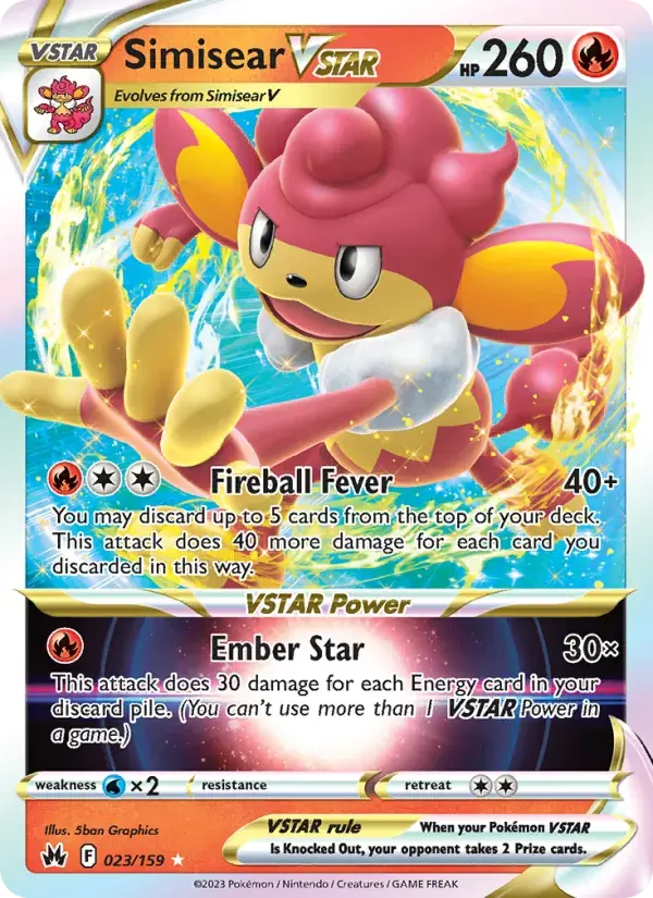 Simisear VSTAR - 023/160 - Crown Zenith