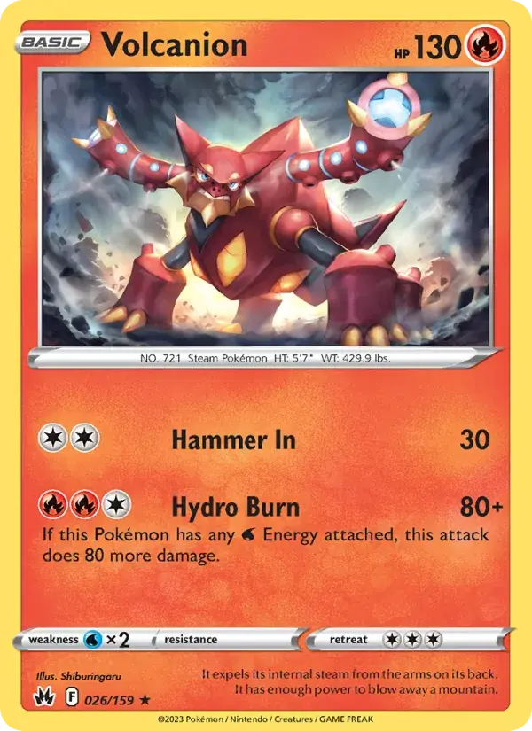 Volcanion - 026/160 - Crown Zenith