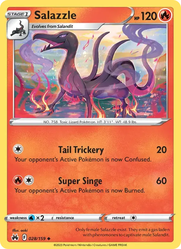 Salazzle - 028/160 - Crown Zenith