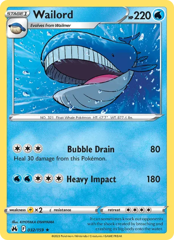 Wailord - 032/160 - Crown Zenith