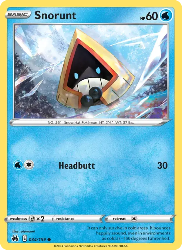 Snorunt - 034/160 - Crown Zenith