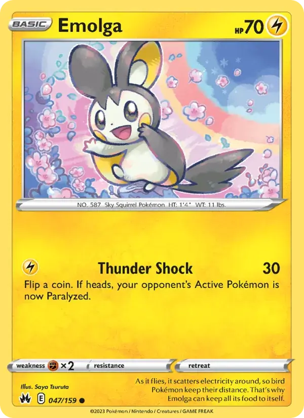 Emolga - 047/160 - Crown Zenith