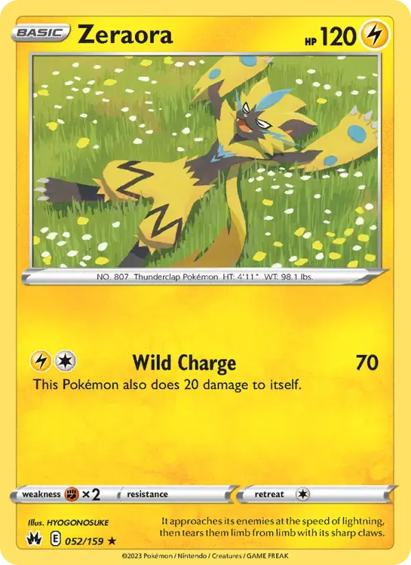 Zeraora - 052/160 - Crown Zenith