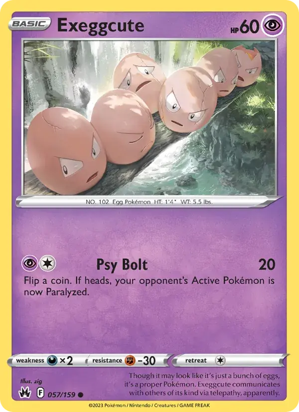 Exeggcute - 057/160 - Crown Zenith