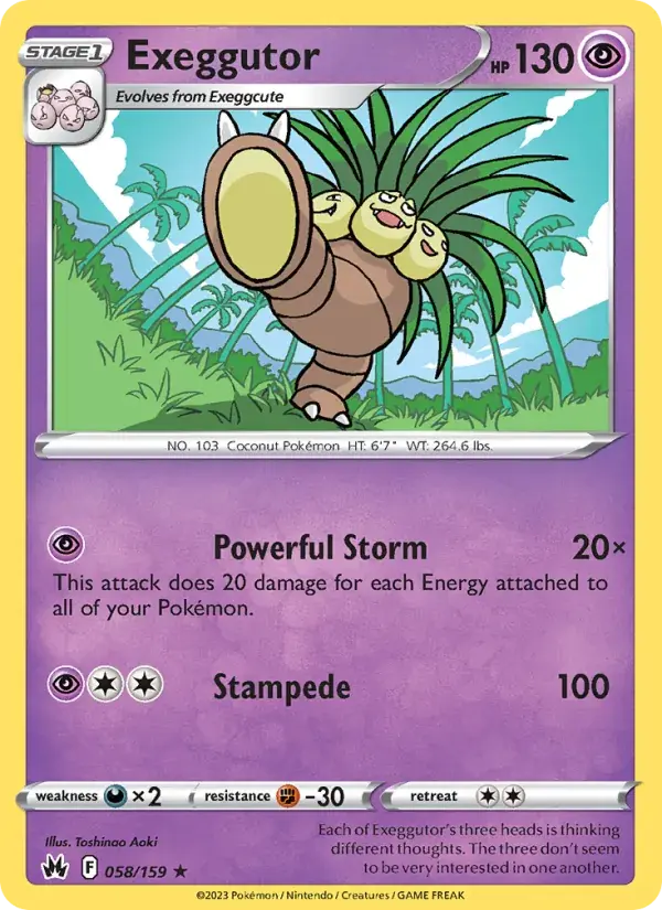 Exeggutor - 058/160 - Crown Zenith