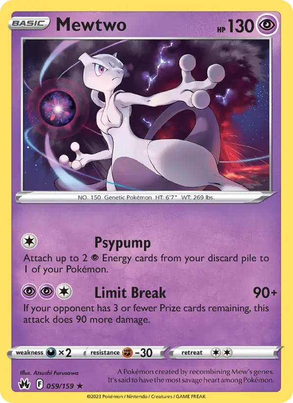 Mewtwo - 059/160 - Crown Zenith