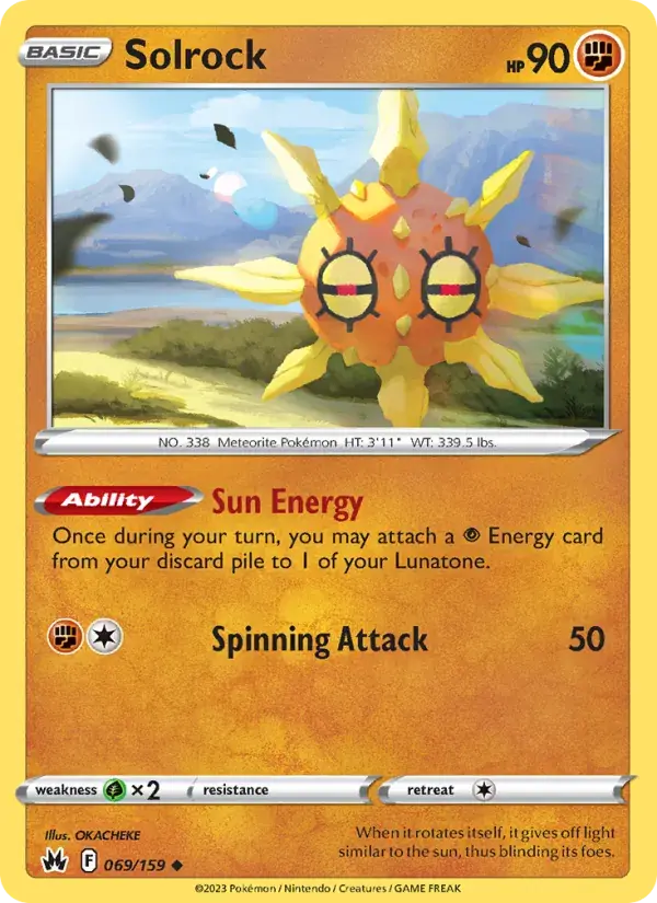 Solrock - 069/160 - Crown Zenith