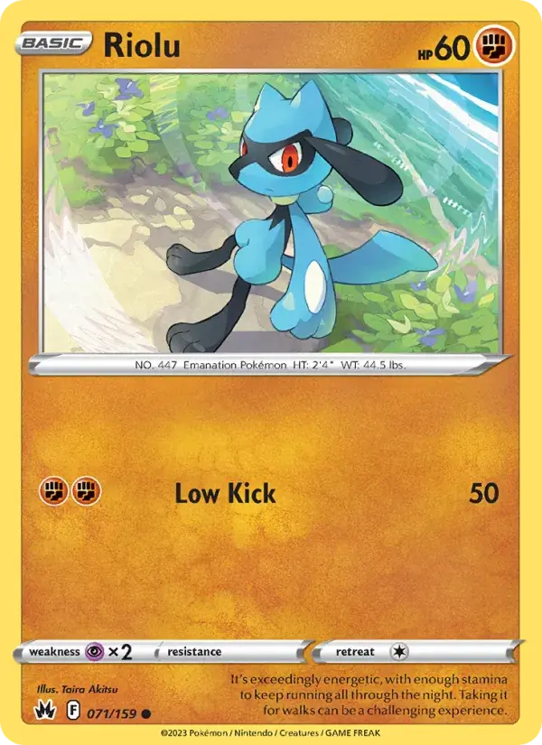 Riolu - 071/160 - Crown Zenith