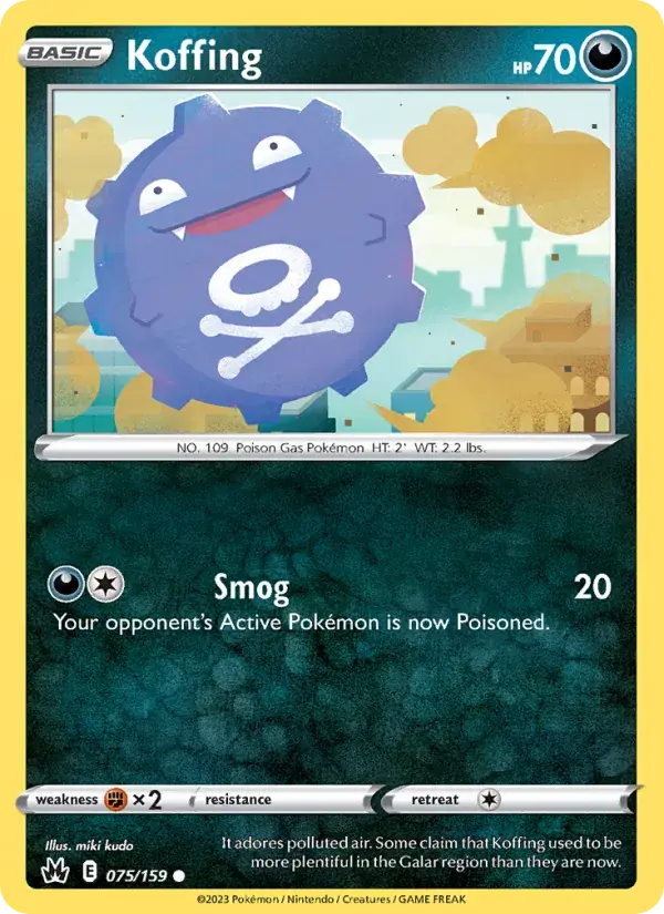 Koffing - 075/160 - Crown Zenith