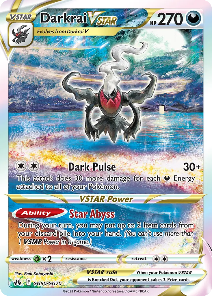 Darkrai VSTAR - GG50/160 - Zénith Suprême