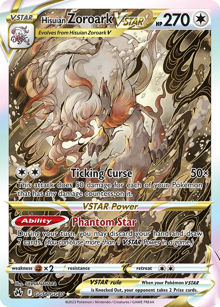 Zoroark de Hisui VSTAR - GG56/160 - Zénith Suprême