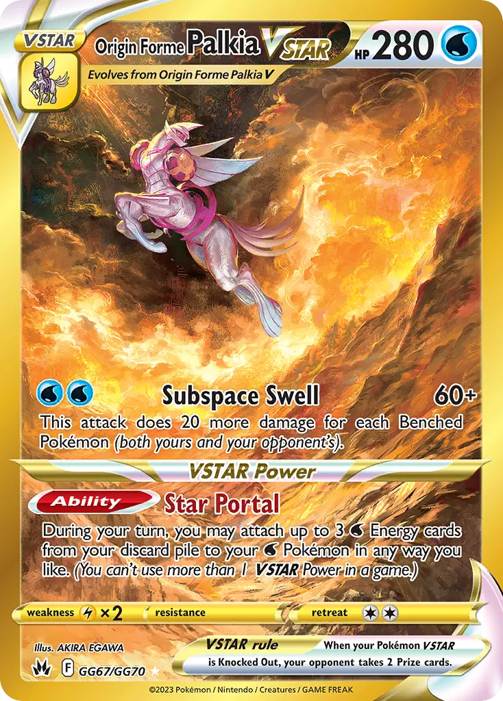 Palkia Originel VSTAR - GG67/160 - Zénith Suprême