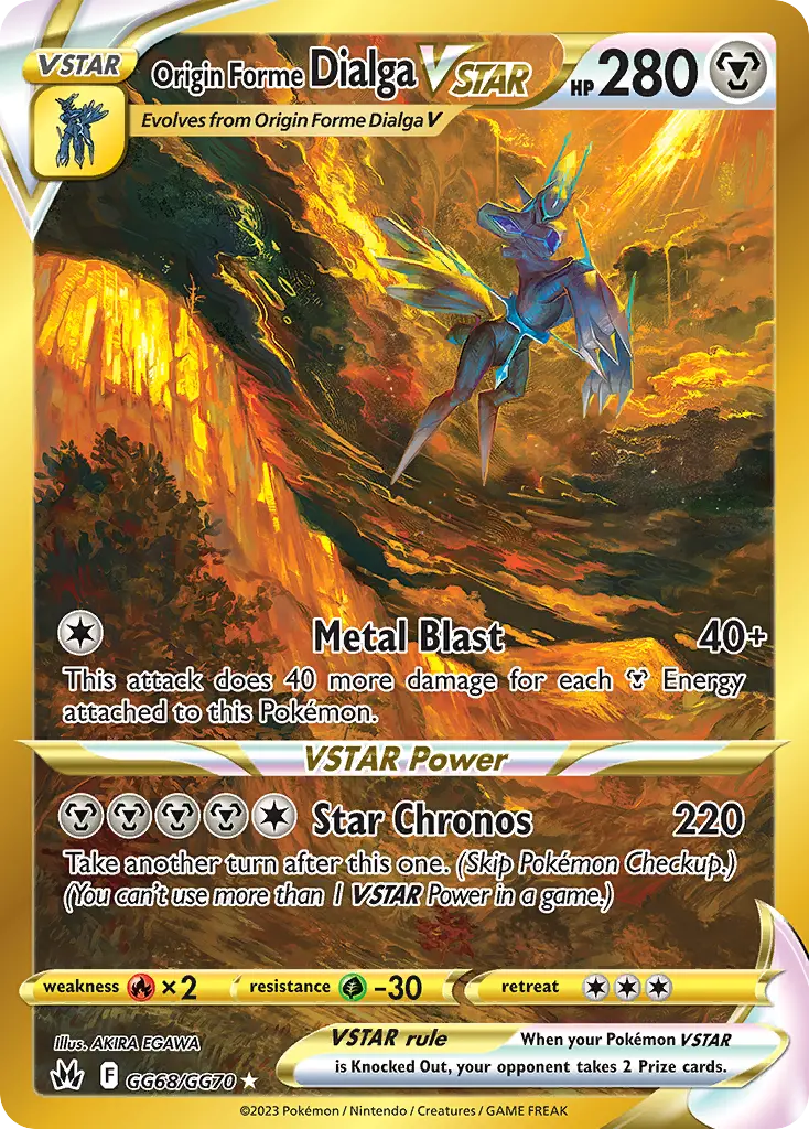 Dialga Originel VSTAR - GG68/160 - Zénith Suprême