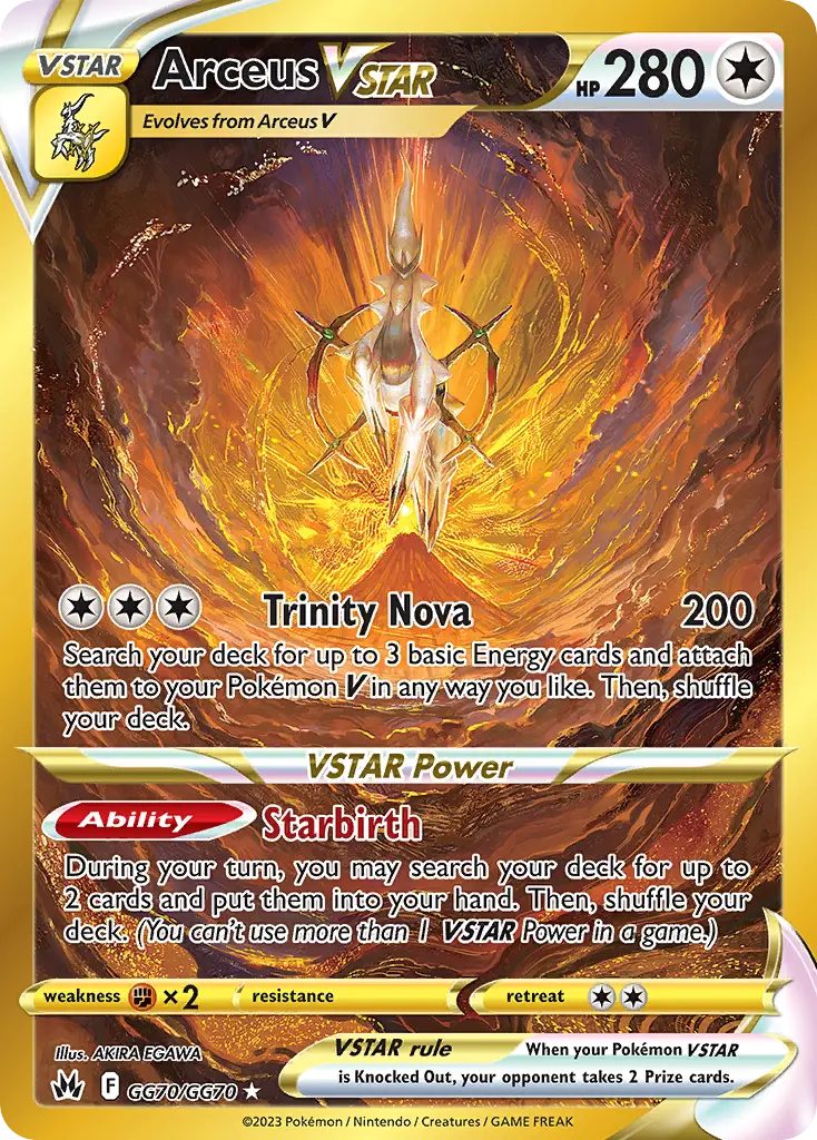 Arceus VSTAR - GG70/160 - Zénith Suprême