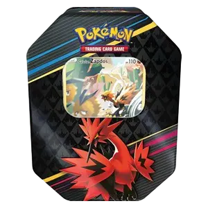 Crown Zenith: Galarian Zapdos Tin