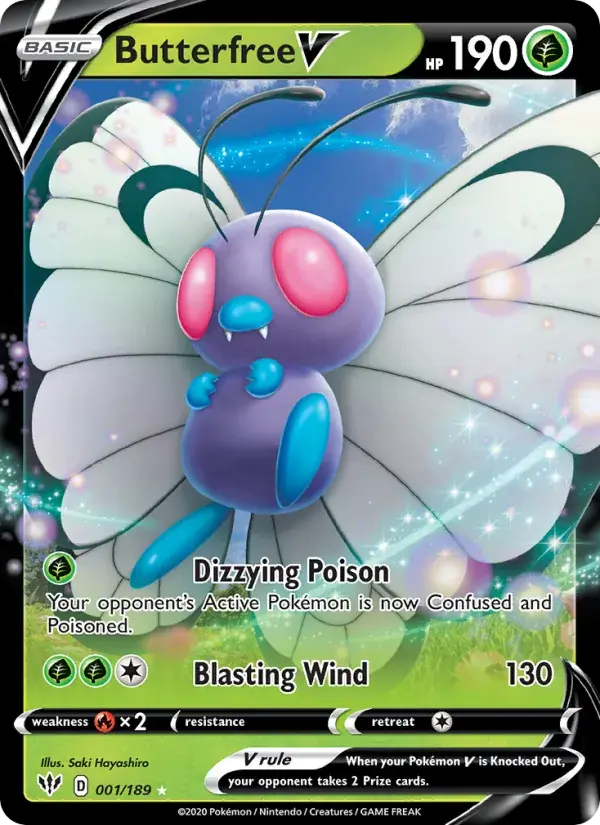 Butterfree V - 1/201 - Darkness Ablaze