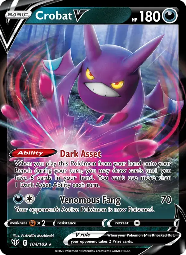 Crobat V - 104/201 - Darkness Ablaze